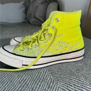 Converse Women's Neon Yellow High-Top Sneakers